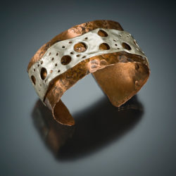 Copper-Silver-Rivet-Bracelet